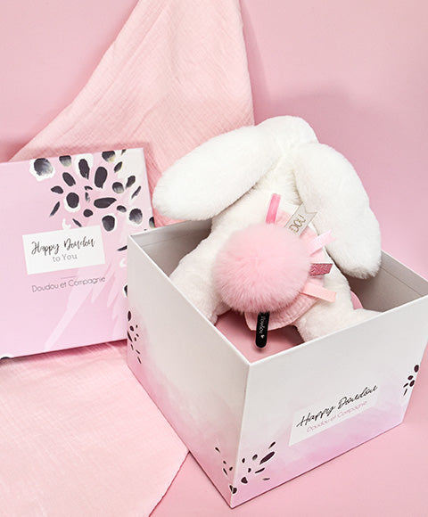 Doudou Et Compagnie Happy Blush Bunny 25cm Pink