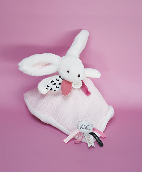 DouDou Et Compagnie Happy Blush Bunny Comforter 25cm Pink