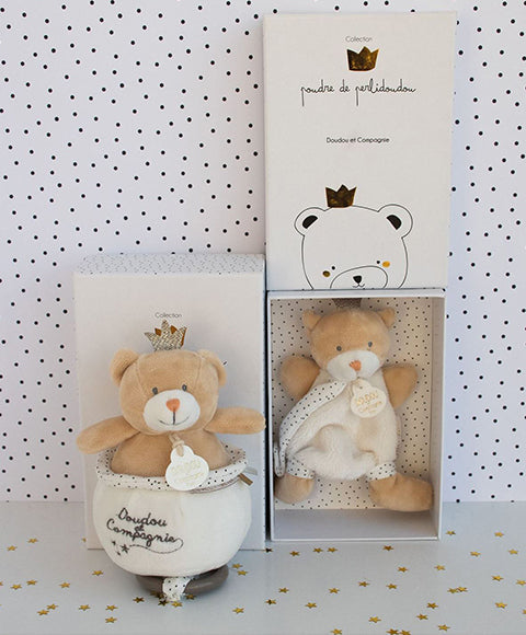 DouDou Et Compagnie Prince Bear Dummy Holder 15cm Beige