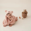 Elegant Baby Bath Wrap Rust/Rouiller Bear