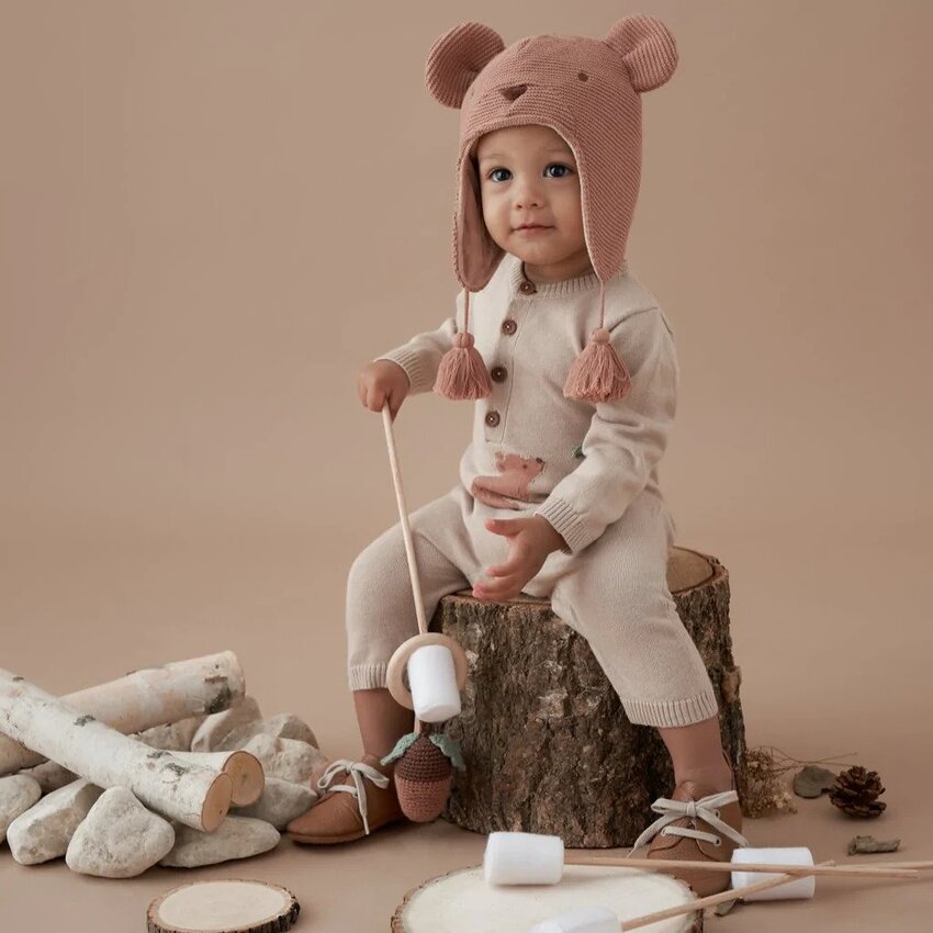 Elegant Baby Jumpsuit Brown/Brun Bear