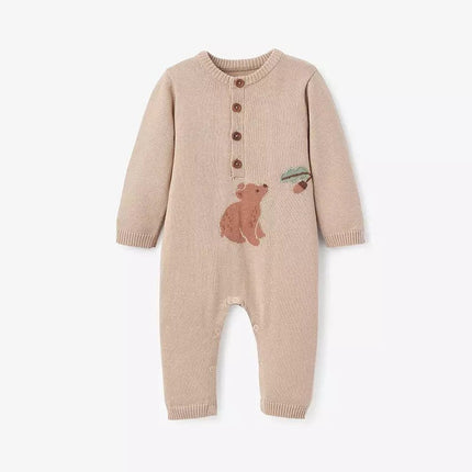 Elegant Baby Jumpsuit Brown/Brun Bear