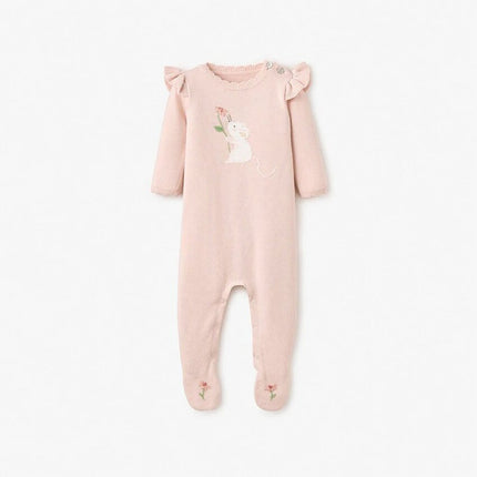 Elegant Baby Jumpsuit Meadow Mouse Pink / Rose