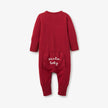 Elegant Baby Jumpsuit Santa Dropback w/ Hat Red