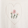 Elegant Baby Muslin Jumpsuit White Pony Meadow Heart