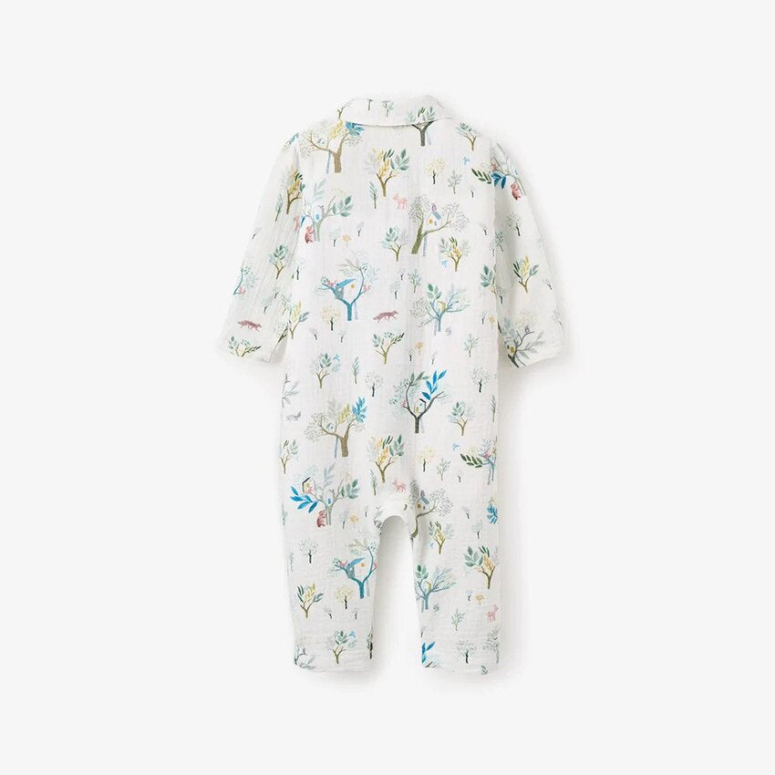 Elegant Baby Organic Muslin Jumpsuit Treehouse