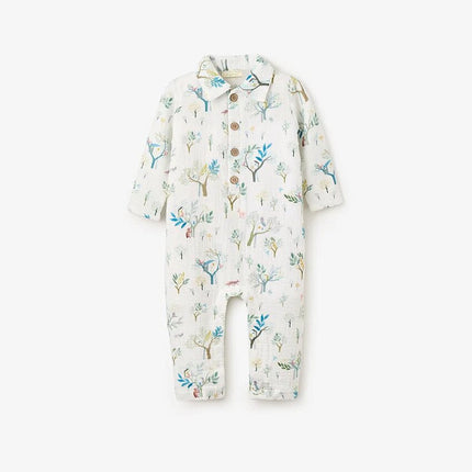 Elegant Baby Organic Muslin Jumpsuit Treehouse