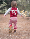 Elegant Baby Santa Jacket w/ Pants Stripe Red