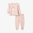 Elegant Baby Sweater/Pants Meadow Mouse Pink Rose