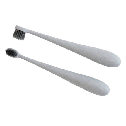 Glitter & Spice Kids Wheat Straw Toothbrush Gray