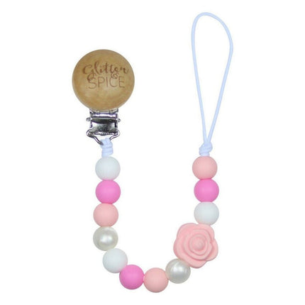 Glitter & Spice Pacifier Clip - Emmalyn Rose