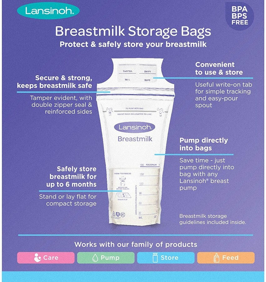 Lansinoh Breastmilk Storage Bags 50's