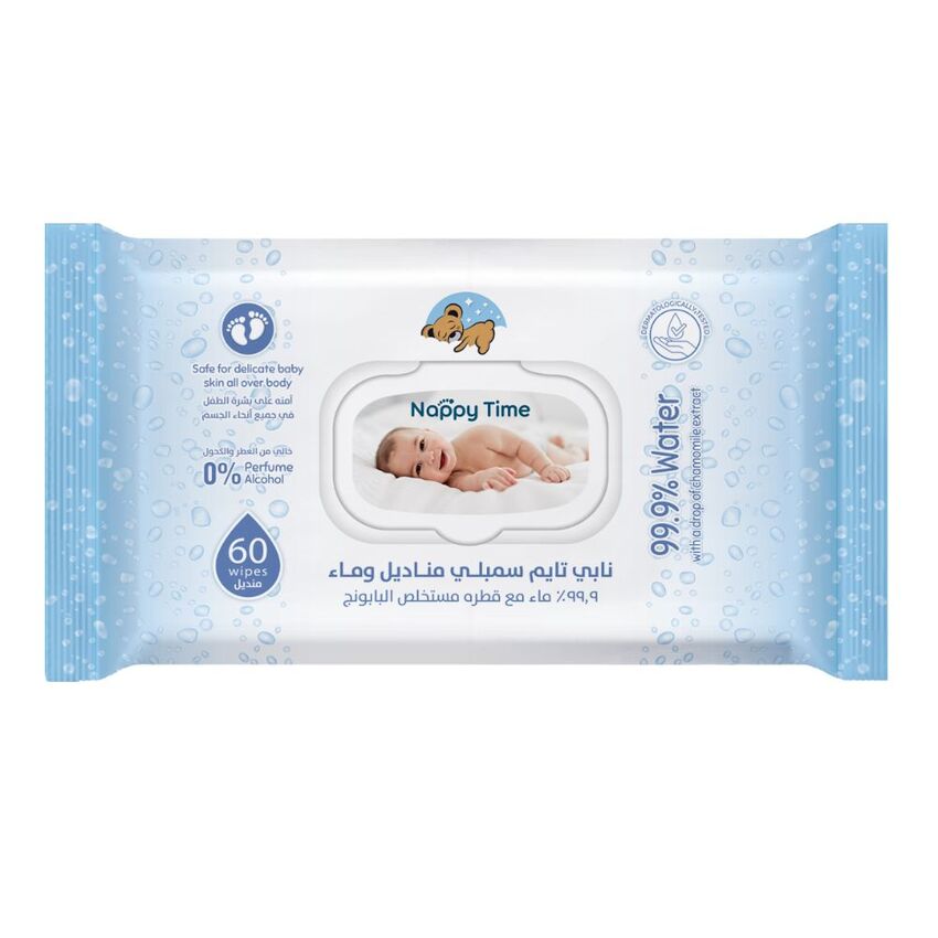 Nappy Time Baby Care Water wipes Single 60S