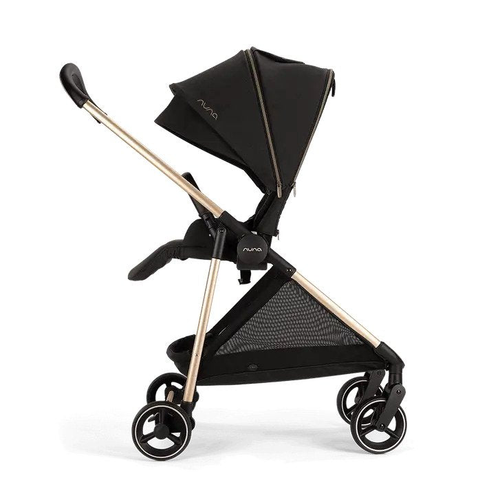 Nuna Ixxa™ Stroller +Rain Cover & Adapter (Rosegold Frame) Rivited Rose
