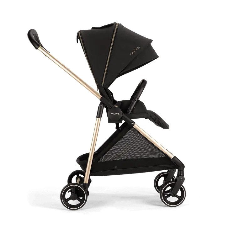 Nuna Ixxa™ Stroller +Rain Cover & Adapter (Rosegold Frame) Rivited Rose