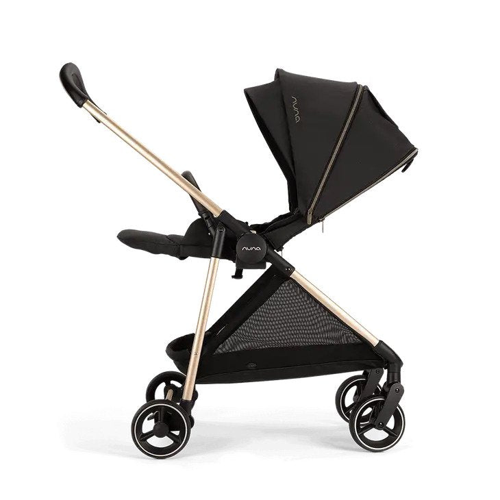 Nuna Ixxa™ Stroller +Rain Cover & Adapter (Rosegold Frame) Rivited Rose