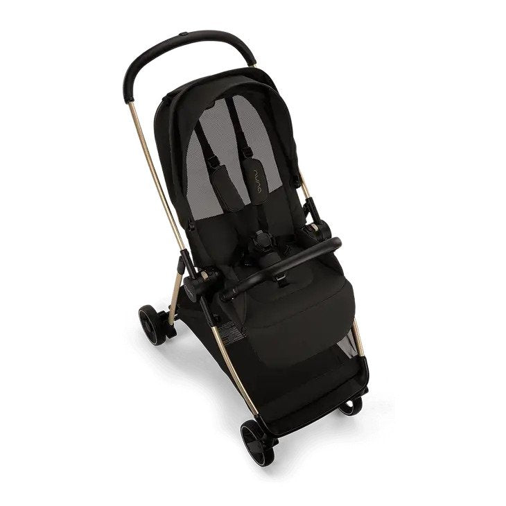 Nuna Ixxa™ Stroller +Rain Cover & Adapter (Rosegold Frame) Rivited Rose