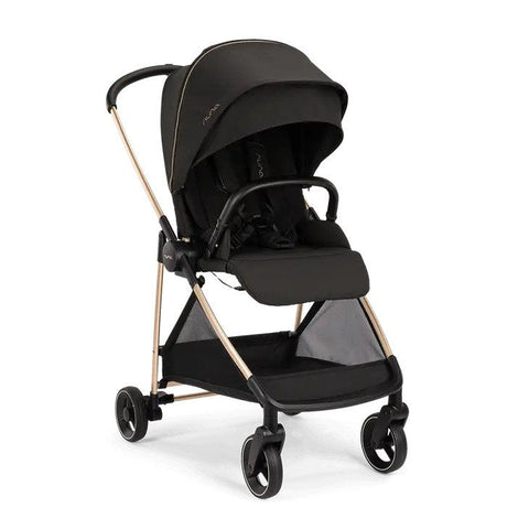 Nuna Ixxa™ Stroller +Rain Cover & Adapter (Rosegold Frame) Rivited Rose