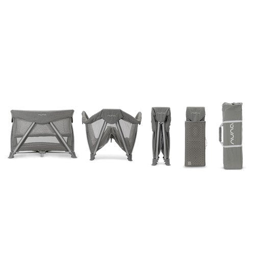 Nuna Sena Aire Travel Cot with Sheet - Frost