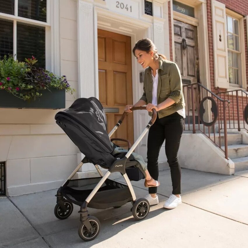 Nuna TRIV Stroller & Rain Cover Adapter Post Ring Mocha