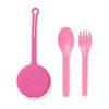 OmiePod Utensil Set - Bubble Pink