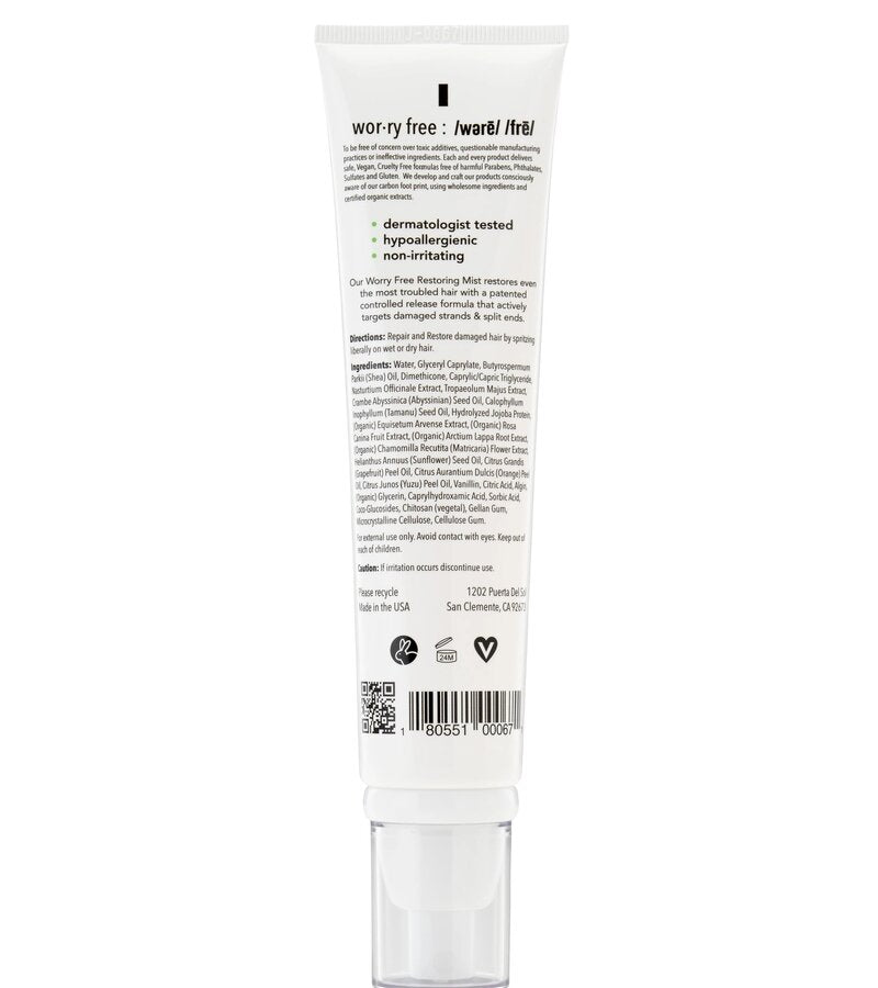 Original Sprout Worry Free Restoring Hair Mist 4oz