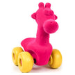 Rubbabu Aniwheelies Giraffe Pink - Large