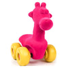 Rubbabu Aniwheelies Giraffe Pink - Large