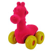 Rubbabu Aniwheelies Giraffe Pink - Large