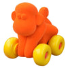 Rubbabu Aniwheelies  Monkey Orange  - Large