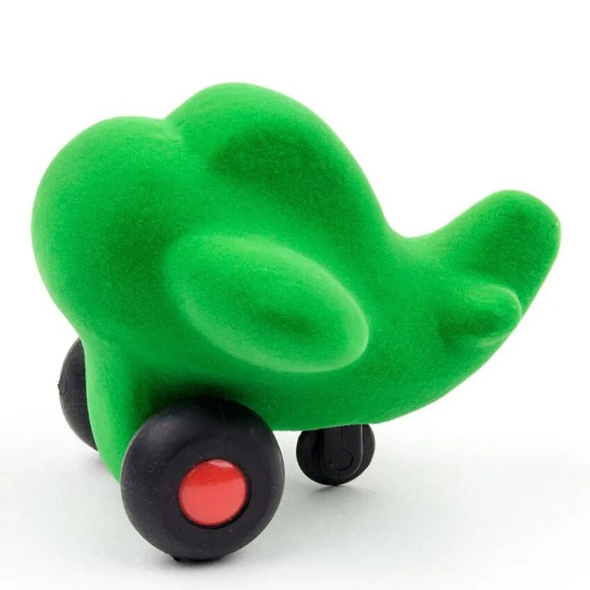 Rubbabu Soft Baby Educational Charles Little Airplane -Green