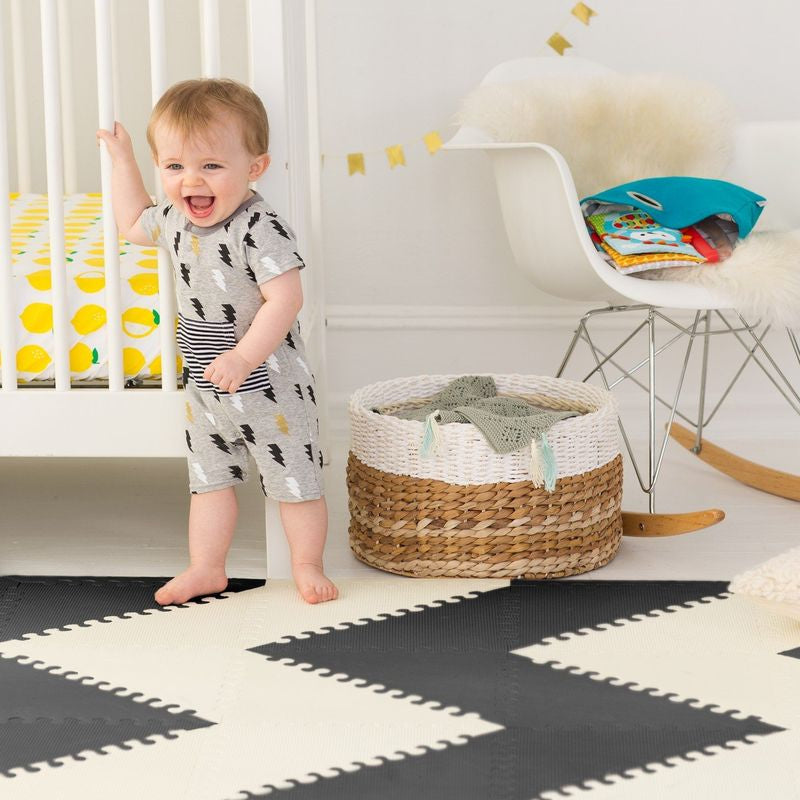 Skip Hop Playspot Geo Floor Tiles Black & Cream