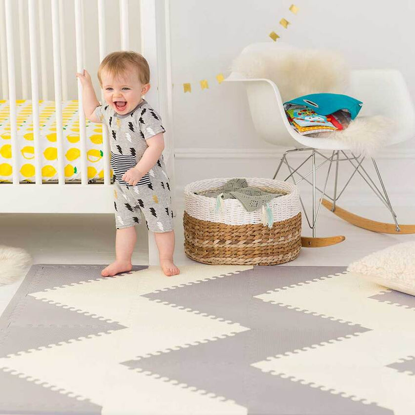Skip Hop Play spot Geo Floor Tiles Grey & Cream