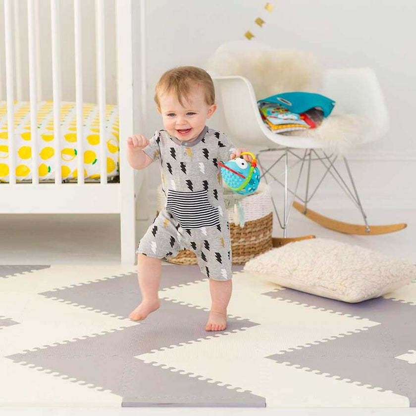 Skip Hop Play spot Geo Floor Tiles Grey & Cream