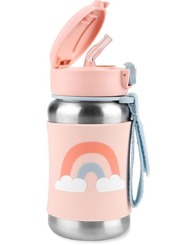 Skip Hop Spark Style SS Straw Bottle - Sky