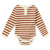 Snuggle Hunny Long Sleeve Bodysuit Biscuit Stripe