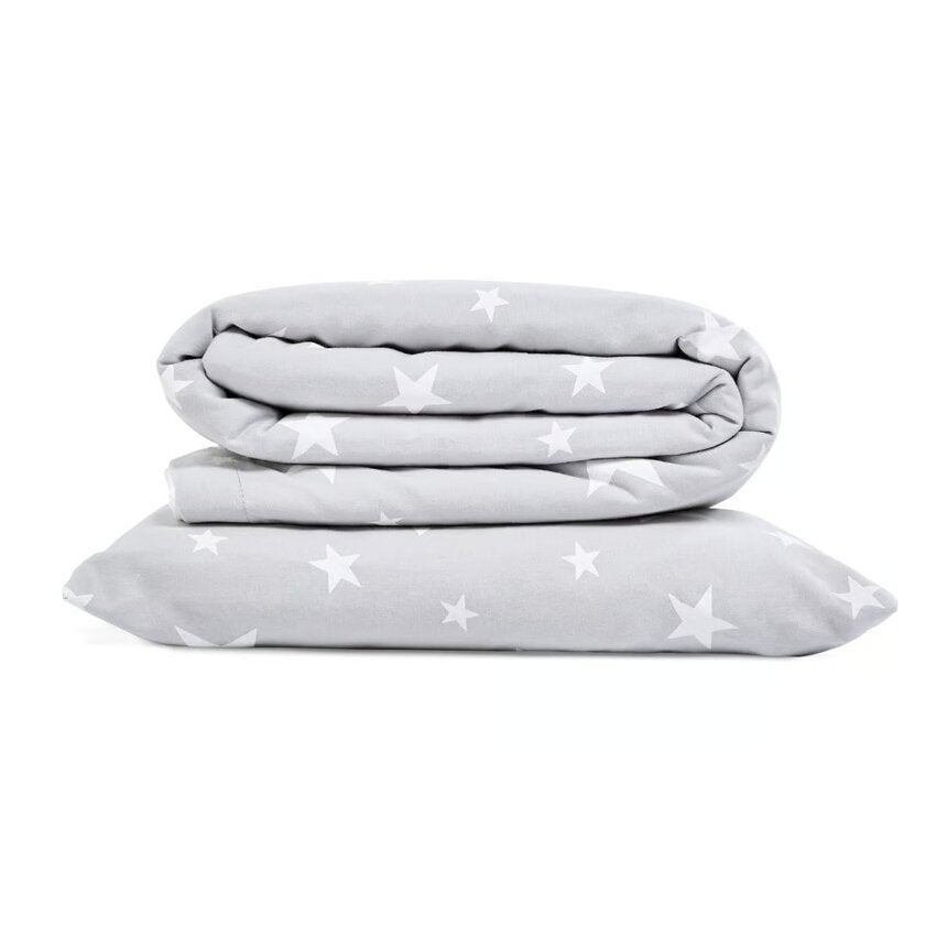 Snuz Cot Duvet Cover & Pillowcase set White Stars