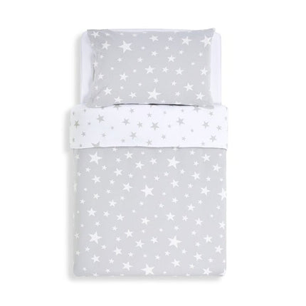 Snuz Cot Duvet Cover & Pillowcase set White Stars