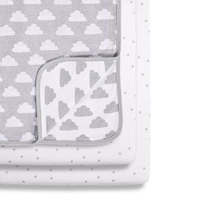 Snuz Designz Crib Bedding (3pack) Set Cloud Nine