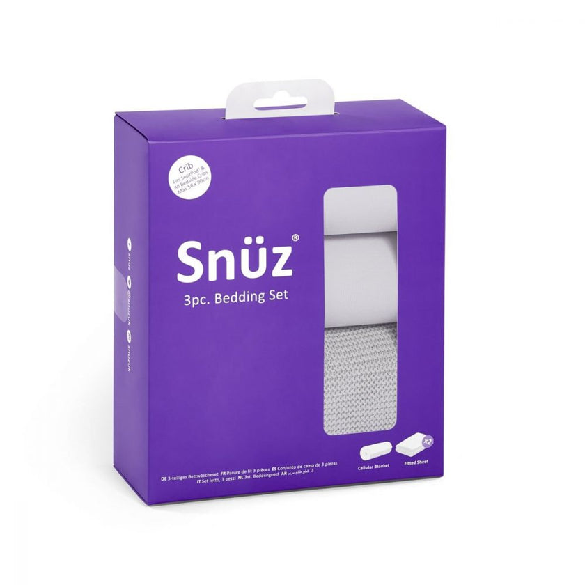 Snuz Designz Crib Bedding (3pack) Set Grey