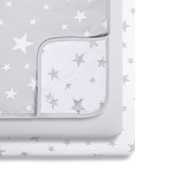 Snuz Designz Crib Bedding (3pack) Set Grey Star