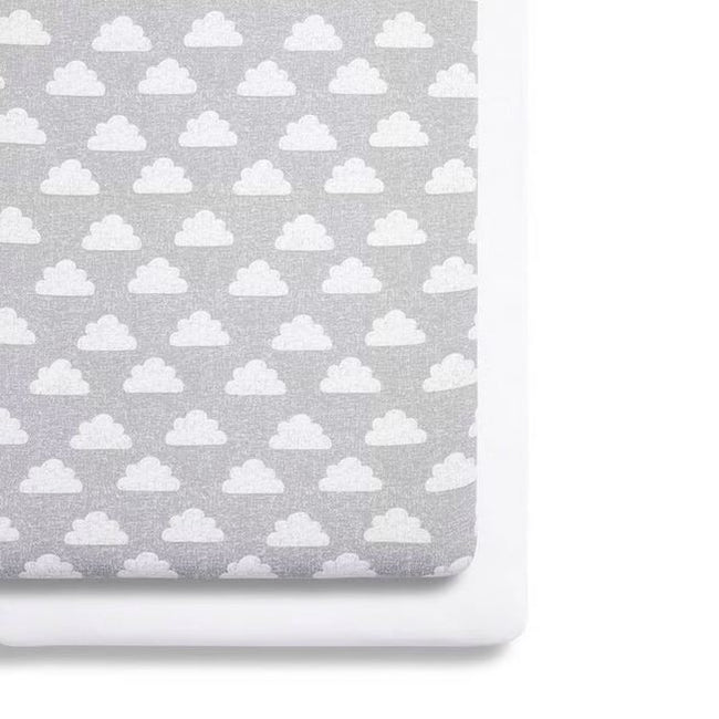 Snuz Designz Crib Fitted Sheet (2pack) Cloud Nine