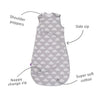 Snuz Snuzpouch Sleeping Bag, 1.0 TOG (0-6M) Cloud Nine