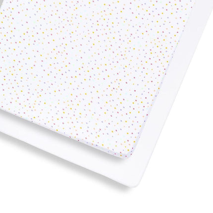 Snuzpod Cot & Cot Bed Fitted Sheet (2Pack) Colour Spots