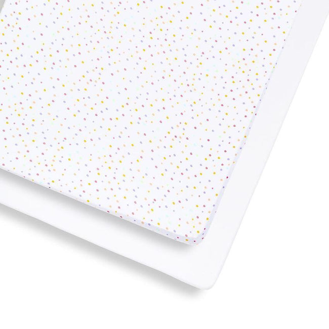 Snuzpod Cot & Cot Bed Fitted Sheet (2Pack) Colour Spots