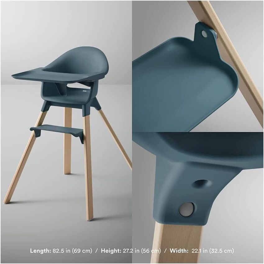 stokke clikk high chair fjord blue Stokke Clikk High Chair