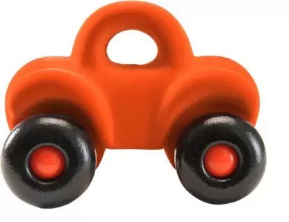 Rubbabu The Little Wholedout Car-Orange