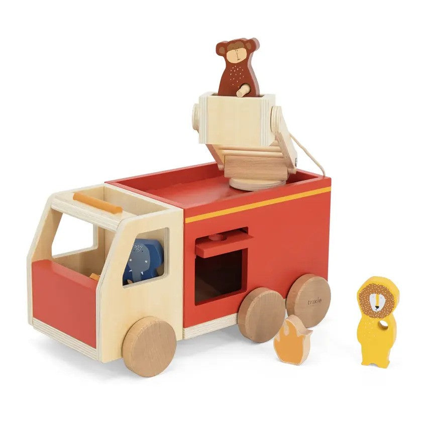 Trixie Wooden Fire Truck