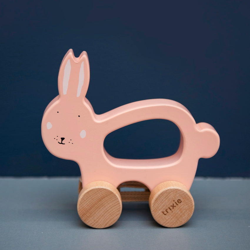 Trixie Wooden Pull Along Toy - Mrs. Rabbit