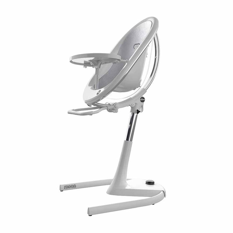 Moon Highchair with Footrest – White | Five Little Ducks